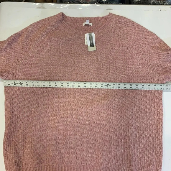 Bp Nordstrom Women's Plaited Stitch Crewneck Sweater In Pink Nostalgia SZ 3X NWT - Picture 10 of 12